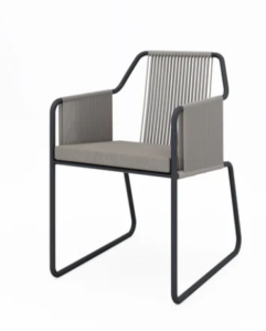 Mila Outdoor Dining Chair
SKU: 375Milch:Charcoalxgrey - الصورة 4